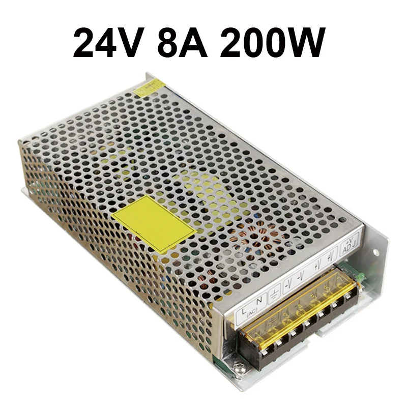 AC 110V 220V импульсный источник питания для DC 12V 24V трансформатор 2A/2.5A/A/3.2A/5A/6.25A/6.5A/8A/8.5A/10A/15A/16.5A/20A