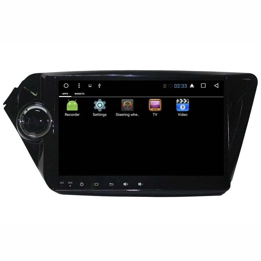 Perfect Asvegen 9" Android 7.1 Quad Core 2 Din Touch Screen  Car Multimedia Radio Stereo DVD Player GPS Navigation For KIA K2 2011-2012 1