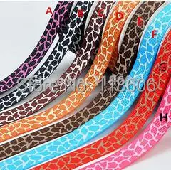 Free Shipping 1 Giraffe Stripe Printed Ribbon China Printed Ribbon Polyester Ribbon.jpg