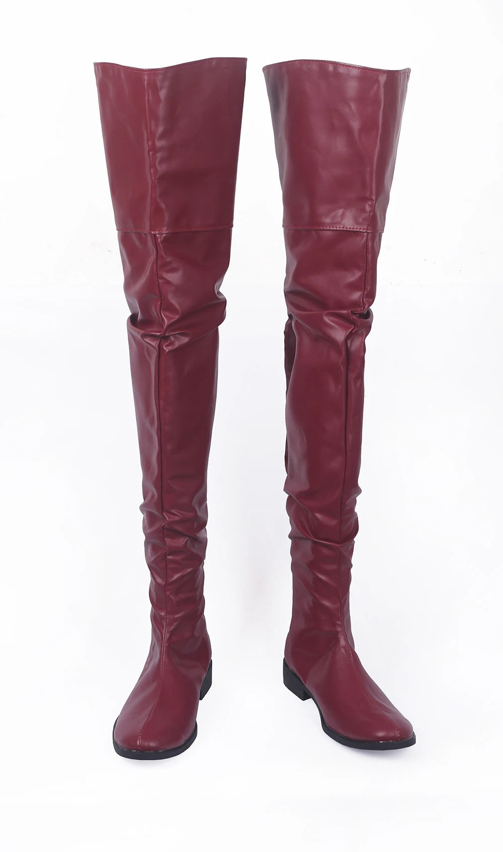 Zardoz Zed Cosplay Red Long Boots Shoes (3)