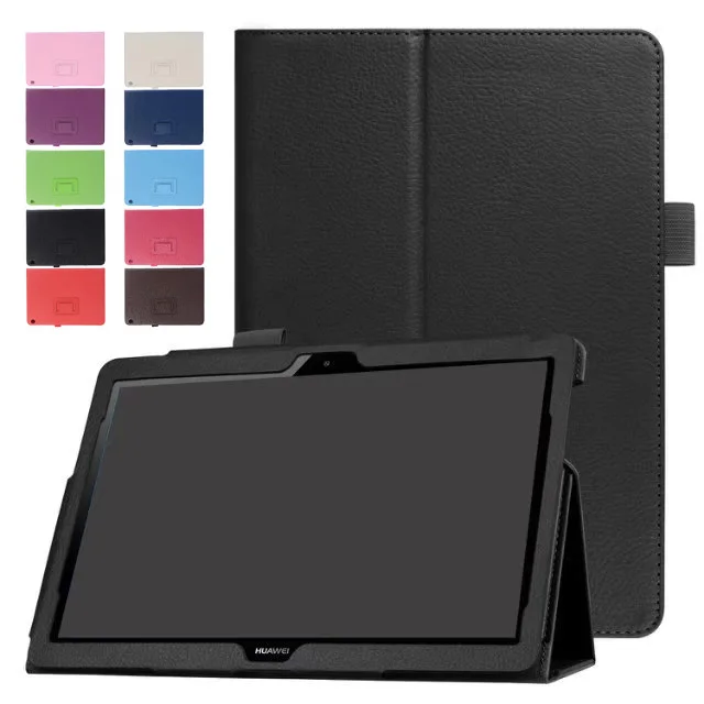 

Colorful Ultra Slim Case for Huawei MediaPad T3 10 AGS-L09 AGS-W09 9.6 inch Funda PU leather Cover for Honor Play Pad 2 9.6