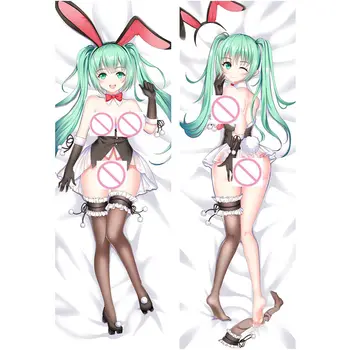

Anime Hatsune Miku pillow Covers Hatsune Miku Dakimakura case Sexy girls 3D Double-sided Bedding Hugging Body pillowcase HK02A