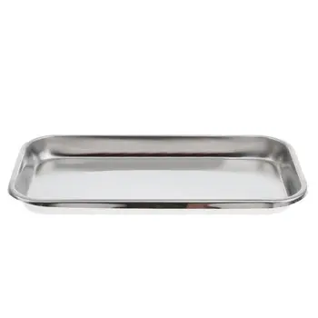 

1PC 12cm x 22.5cm Stainless Steel Dental Holder Plate Dish Dentistry Instrument Lab Surgical Tray Equipment Tray Medical Alcohol