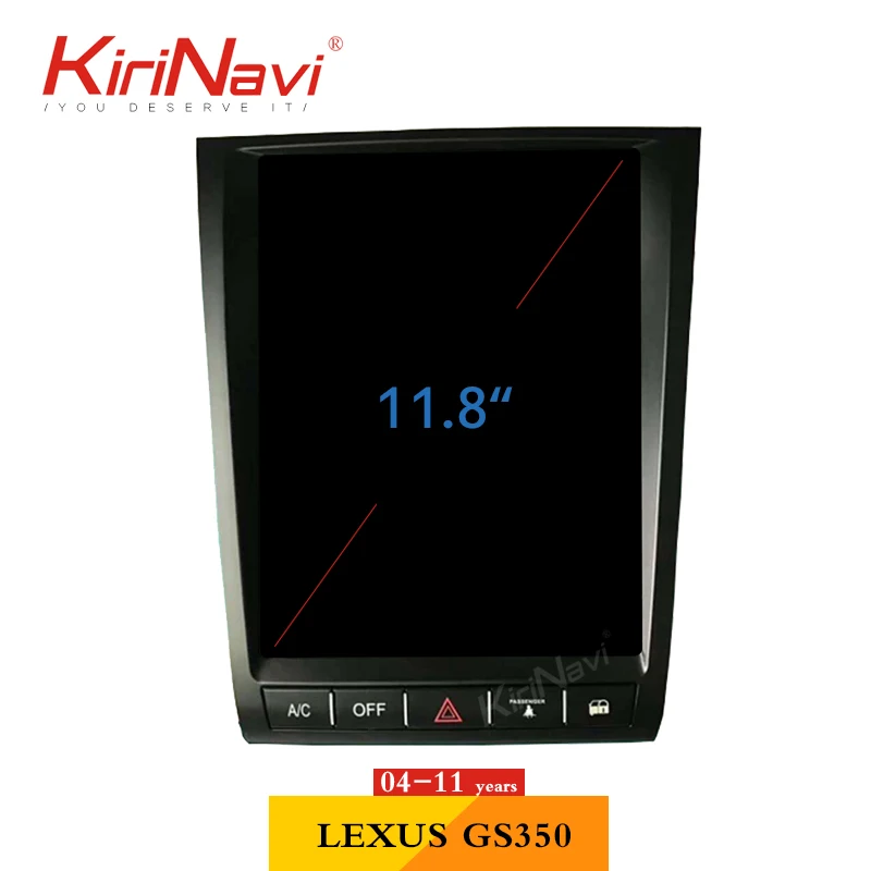 KiriNavi Android автомобильный Радио Gps навигатор для Lexus GS300 GS350 GS400 GS430 GS460 мультимедийный автомобильный аудио dvd-плеер Bluetooth wifi