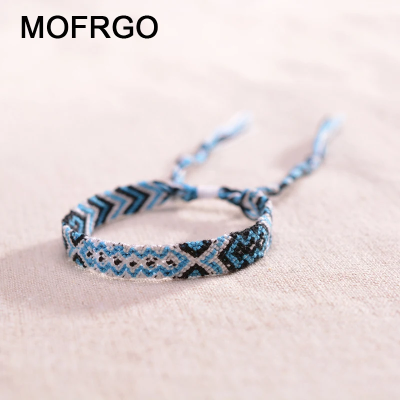 

Bohemian Nepal Thread Bracelet Handmade String Cord Woven Bracelets Tribal Bracelet for Women Men Summer Jewelry Gift