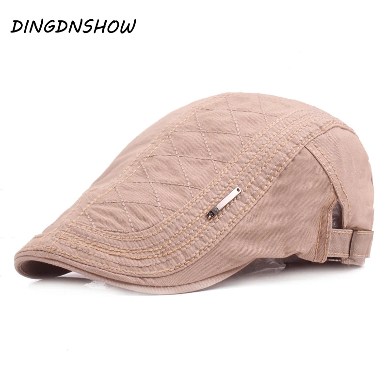 [DINGDNSHOW] бренд береты кепки для взрослых хлопок плоская шляпа Мужские Viors шляпа для женщин вождения