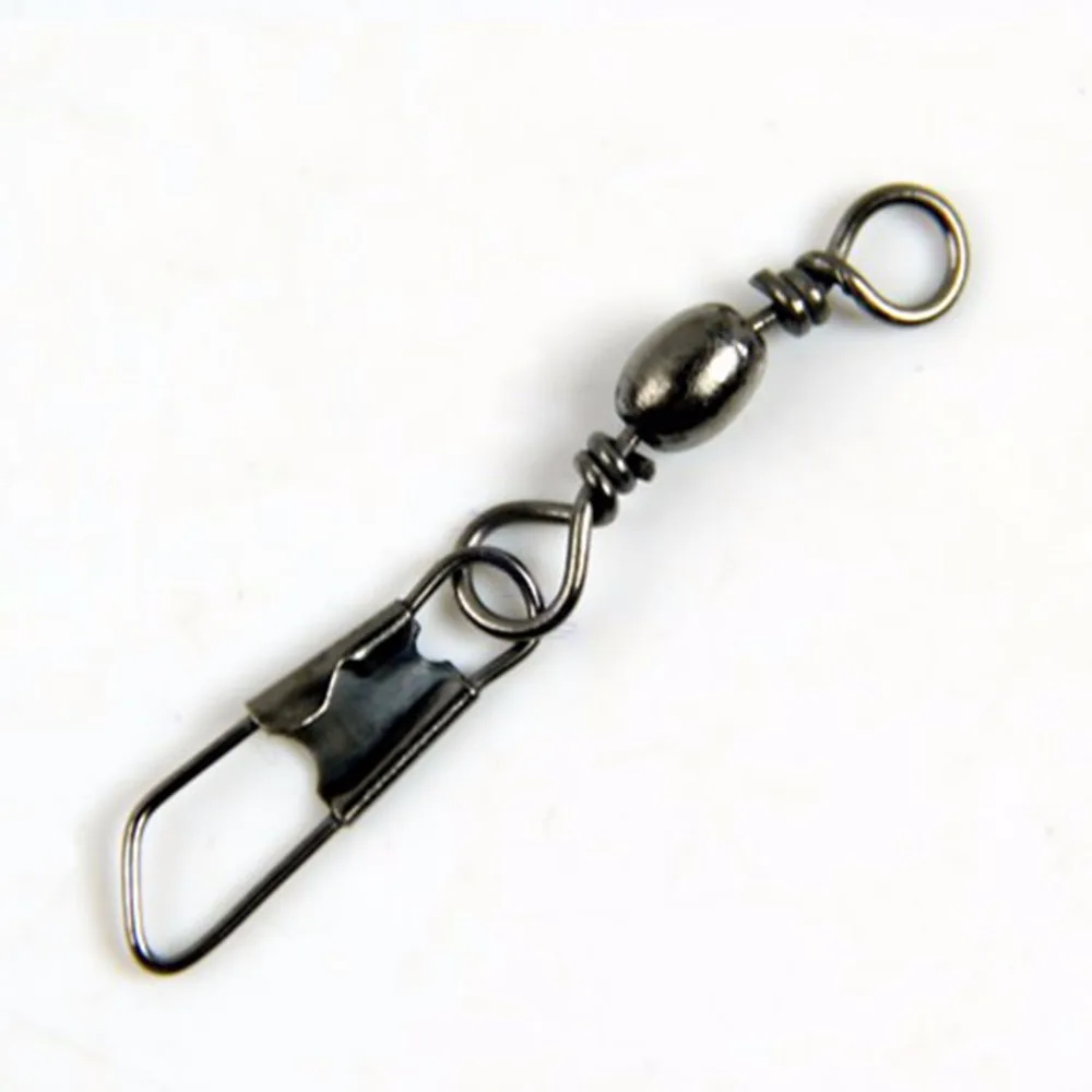 

100Pcs Fishing Pin Connector Link Solid Rings Brass Barrel Swivel Solid Rings Interlock Snap Tackle
