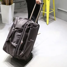 Швейцарский бренд складной портативный чемодан для багажа на колесиках пансион чехол для чемодана для мужчин и женщин 2" 24" дюймов Оксфорд прокатки багажа