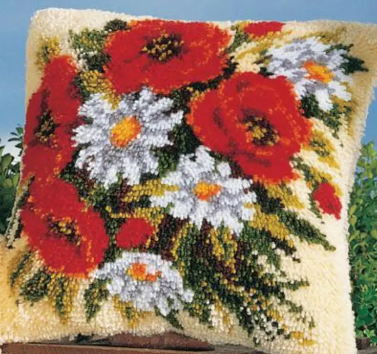 Best Seller   Latch Hook Embroidery Pillowcase Hold Pillow Do It Yourself Method Of Needlework Kit Home Sofa Deco 