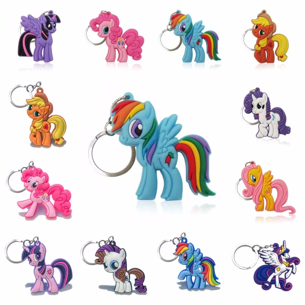 

1pcs Key Chains Cartoon Anime Lovely PVC Figure Key Ring Kid Toy Pendant Keychain Key Holder Birthday Gift Trinkets