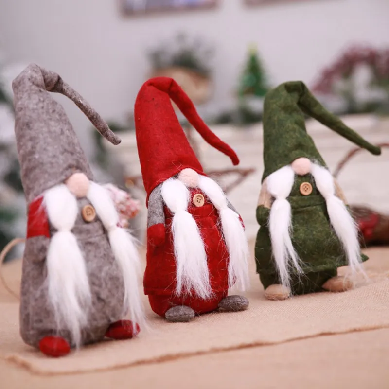 

2018 Bearded Christmas Elf Decoration Festival New Year Dinner Party Christmas Decorations for Home