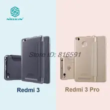 Xiaomi Редми 3 Pro Случае NILLKIN Блеск Серии Откидная Крышка PU Кожаный Чехол Для Xiaomi Редми 3 Hongmi 3 5 дюймовый