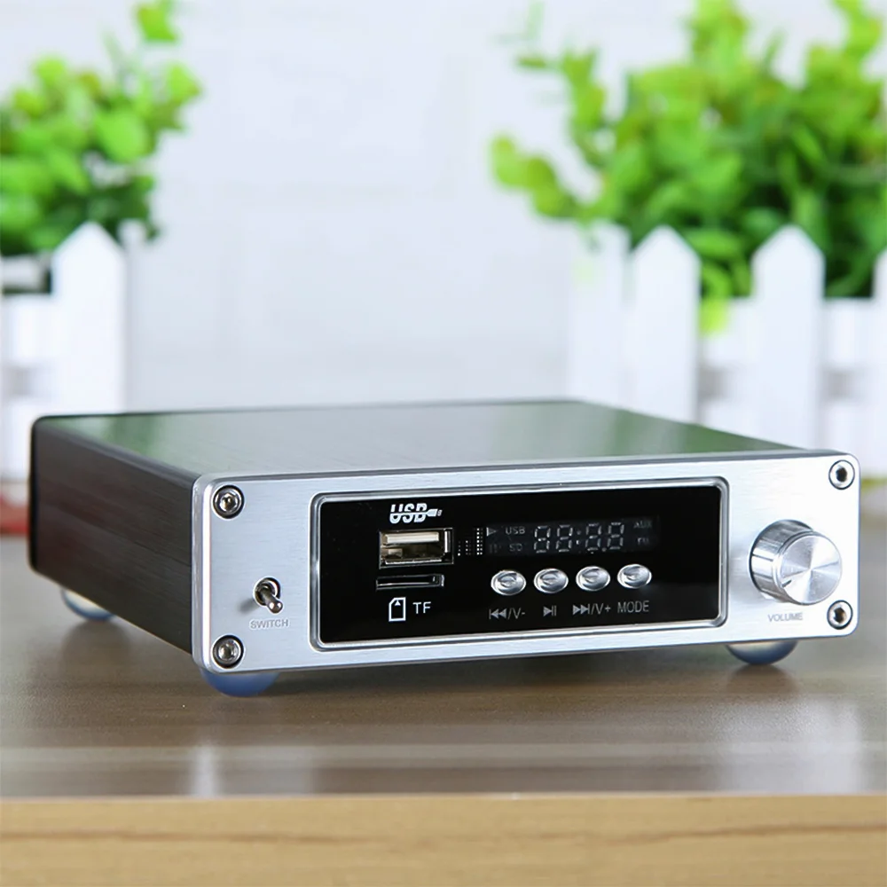 AIYIMA TPA3116 Bluetooth Hifi усилитель мощности аудио TF USB Усилитель стерео цифровой мини 100