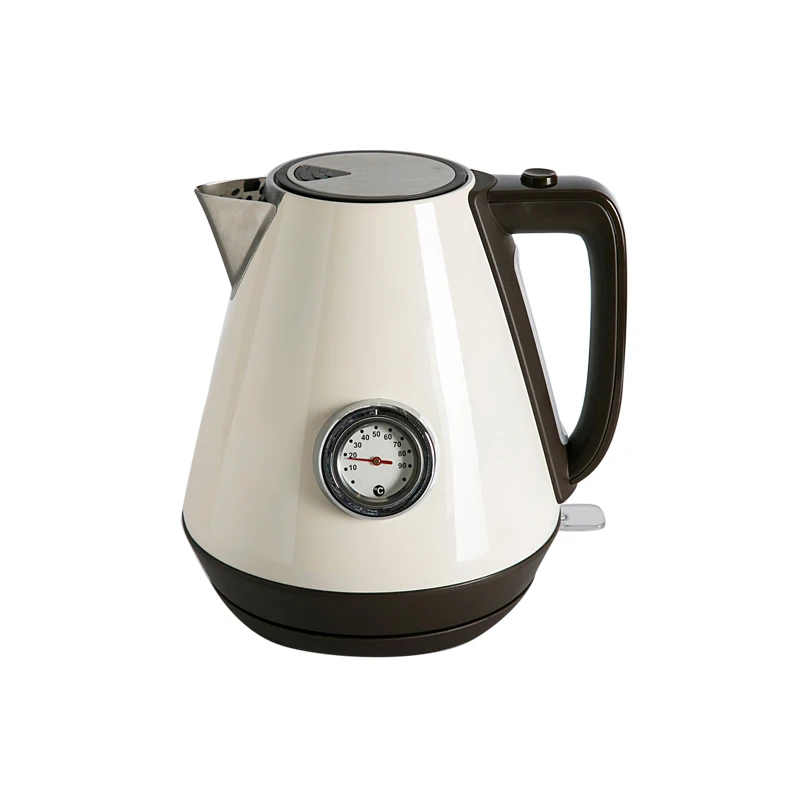 

Household Electric Kettle 1800W 1.7L Electric Water Kettle Auto Power-off Protection Water Teapot Stainless Steel Retro Kettles
