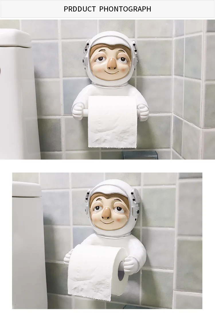 Roogo мультяшное животное Космос астронавт держатель для бумаги туалет керамический ванная комната декоративный диспенсер для бумаги креативный полотенце туалетная бумага