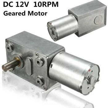 

New Arrival Motor 12V 10Rpm Reversible High Torque Turbo Worm Geared Motor DC Motors JGY370 High Quality