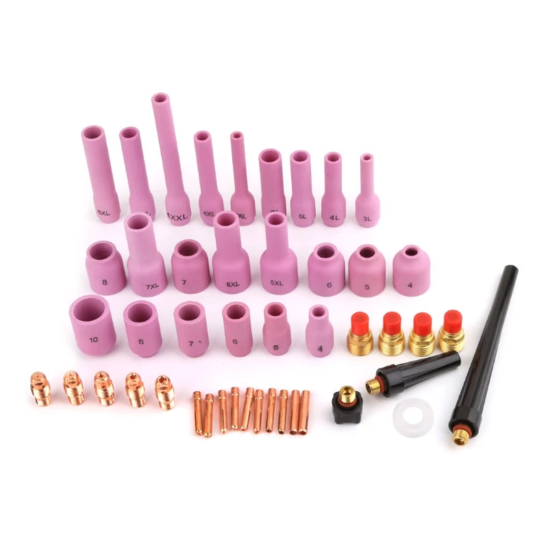 46 stücke TIG Schweißer Taschenlampe Tasse Collet Körper Düse Wolfram Gas Objektiv Kit SR WP9 20 25 46 stücke TIG Schweißer Taschenlampe Tasse Collet Körper Düse Wolfram Gas Objektiv Kit SR WP9 20 25