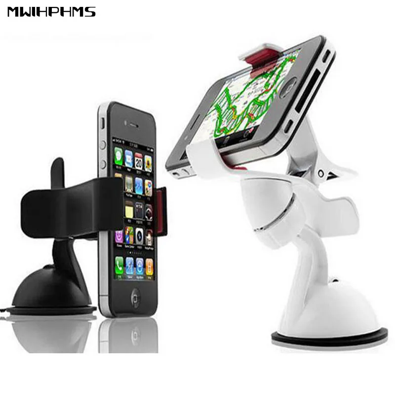 

mini Universal Car Styling Windshield Mount Stand MobilePhone Holder 360 degree rotating navigation frame clip mobile scaffold