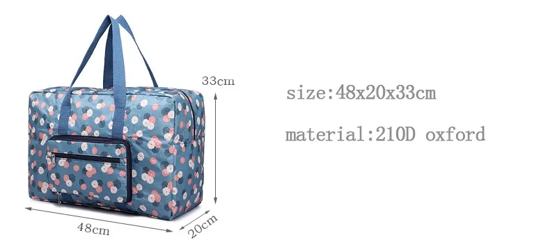 Стиль большой емкости складные сумки Принт женщины Портативный Дорожная сумка Чемодан женские сумки PT1062