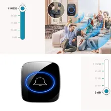New Home Doorbell Intelligent Wireless Doorbell Waterproof 300M Remote Smart Doorbell