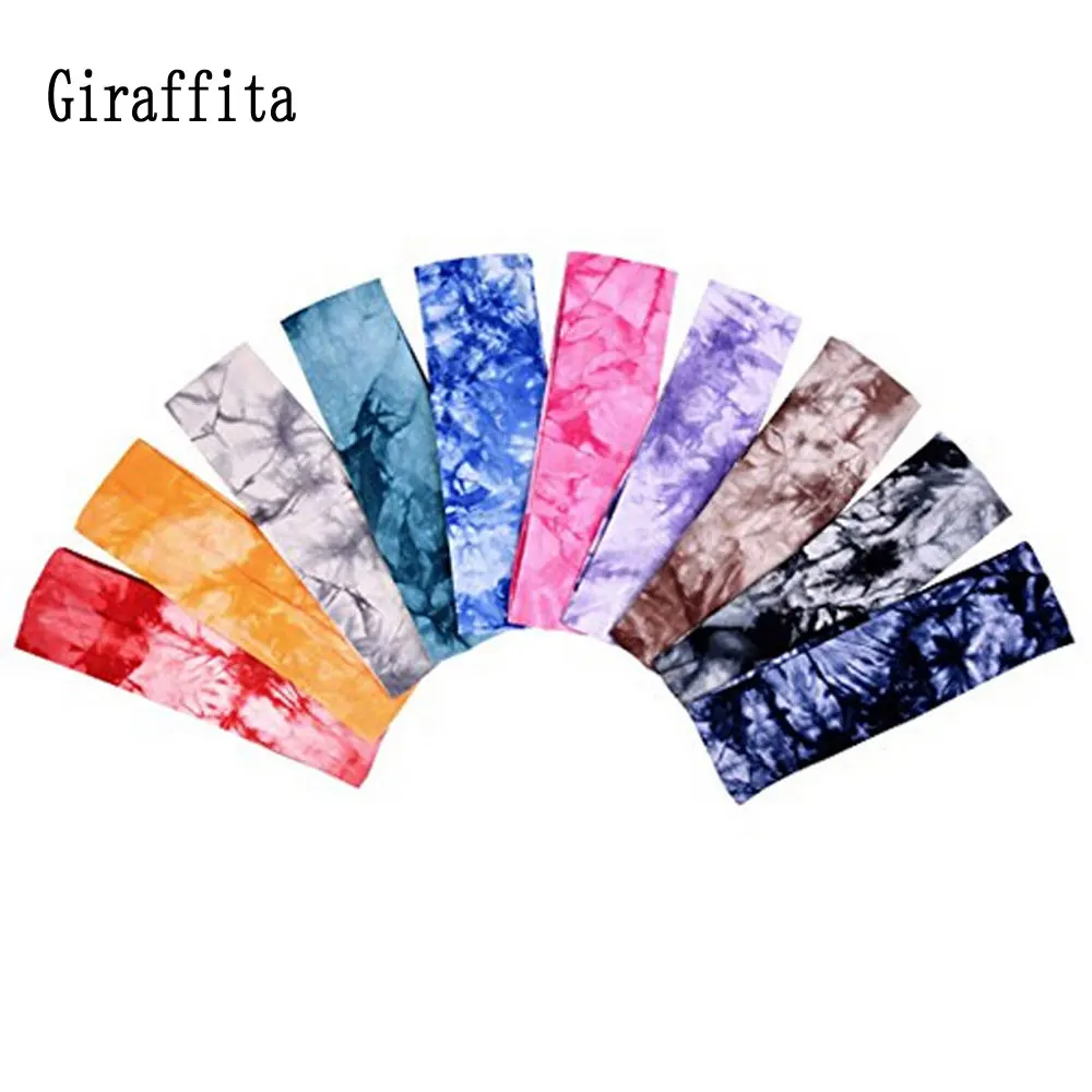 Giraffita, лесные повязки на голову для йоги, хлопковые эластичные повязки на голову, спортивные повязки для волос для девочек, повязки на голову, резинка для бега на открытом воздухе