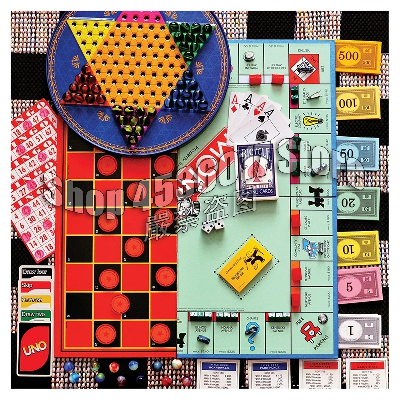 Full Square 5D DIY Diamond Painting Board Games Crystal Embroidery