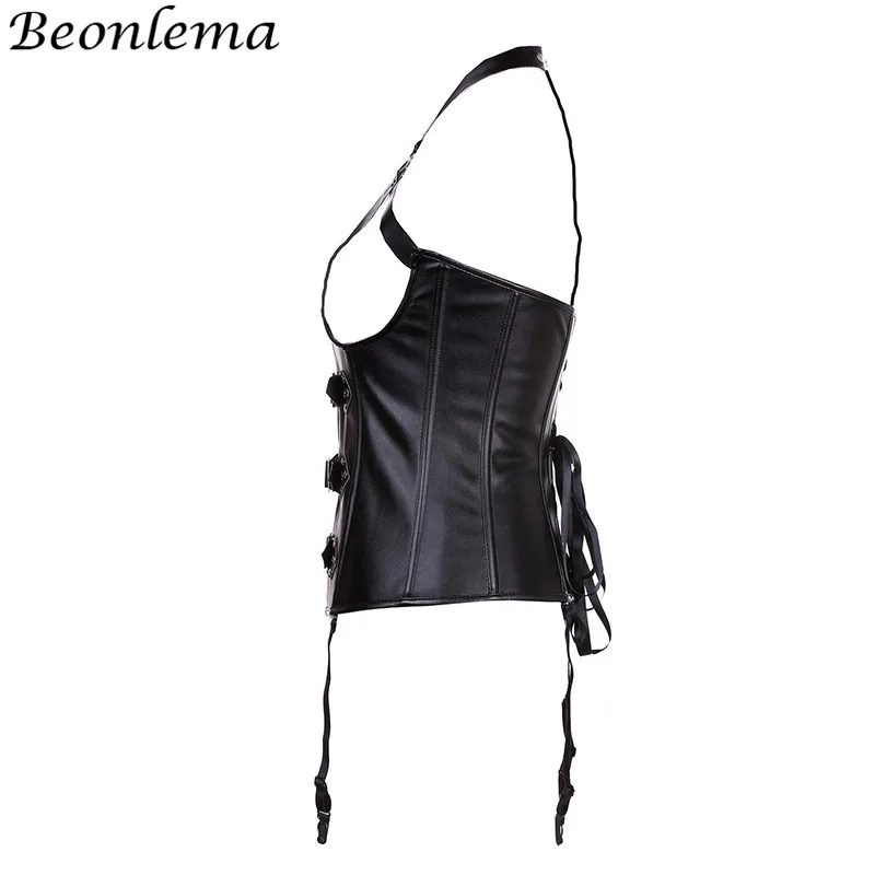 Beonlema кожаный корсет стимпанк в готическом стиле женский черный корсет корсеты и бюстье красный сексуальный корсетный Топ экзотическое нижнее белье Gorse