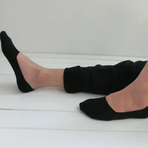 1 пара, унисекс, короткие носки, летние носки для мужчин и женщин, повседневный мягкий хлопковый носок, лоферы, не скользят, невидимые носки - Цвет: Black