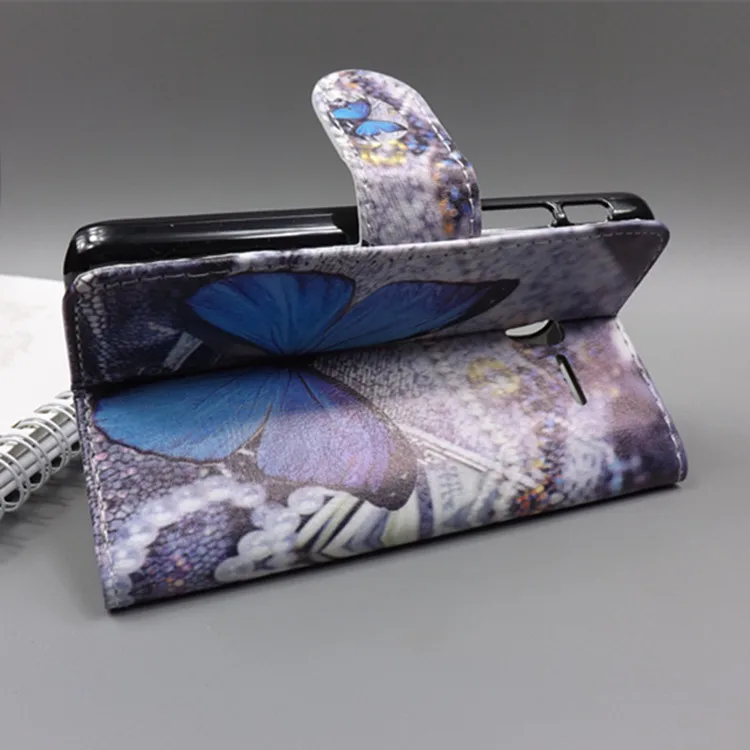 

Butterfly Flower Flag Designer Wallet Flip Stand Book Cover Case For alcatel one touch pixi 3 (5) 5015 5015d pixi3 5.0 ot-5015d