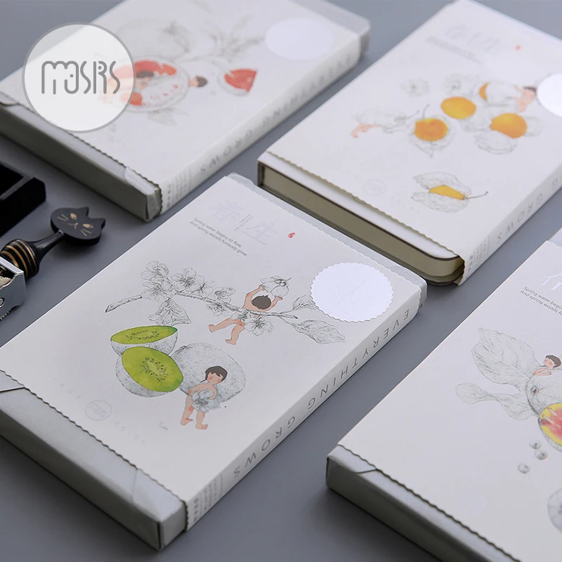 

MOUSRS Spring Fruit Series Notepad Diary Notebook Sketchbook 1PCS