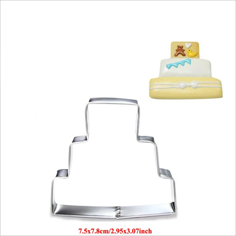 1pcs patisserie Wedding Metal Cookie Cutters Fondant Cake Decor Tools Cupcake Chocolate Biscuit Mould Ring Dress DIY cookie cutter baking mold cookie mould fondant cutter baking decorating tools pastry cutter