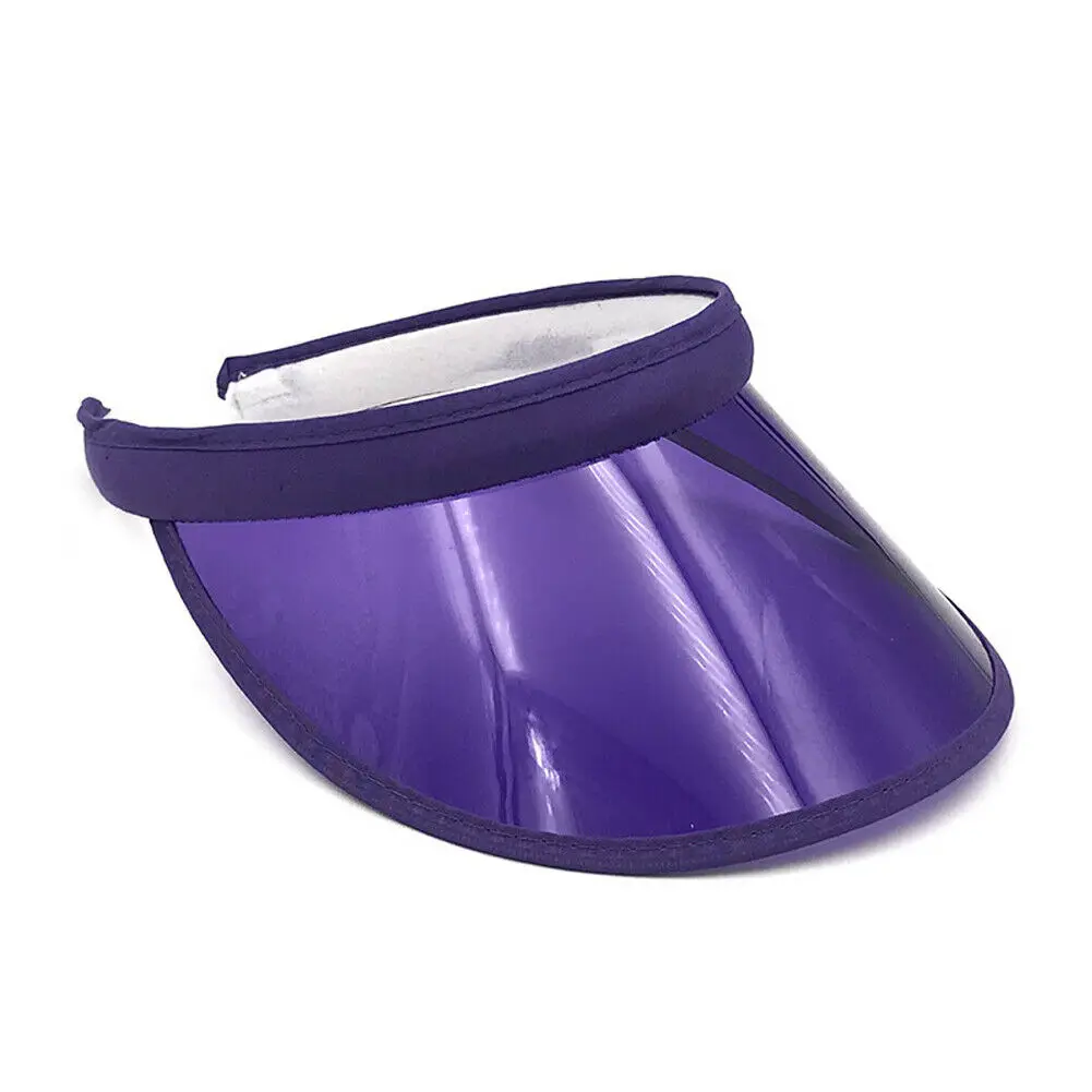 Новые теннисные кепки стильные женские мужские унисекс пляжные спортивные солнцезащитные козырек кепки для гольфа летняя шляпа для путешествия на открытом воздухе распродажа - Цвет: Фиолетовый