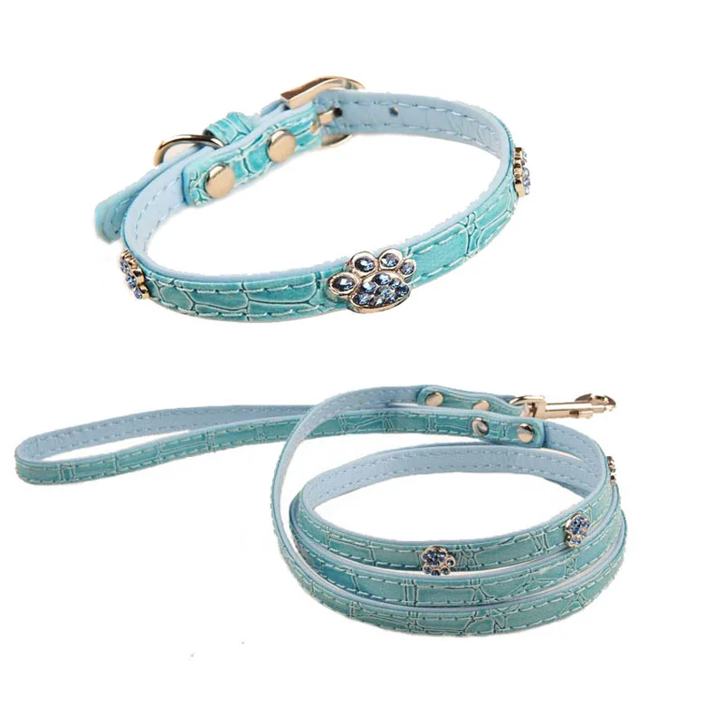 Croc Embossed Leather Dog Collar Croc Embossed Leather Dog Collar