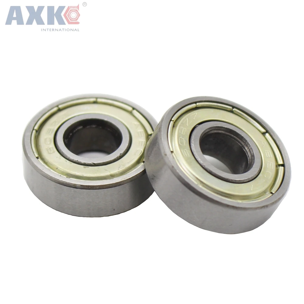 AXK 1pcs 608ZZ 8X22X7 Miniature Radial Bearings Deep Groove Radial Ball for 3D printer Free Shipping