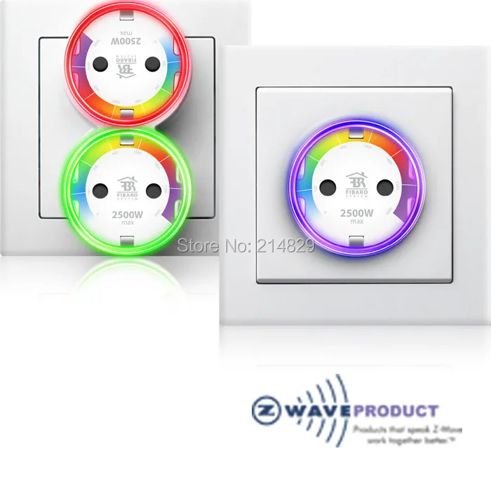 

FIBARO - Z-Wave Plus Wall Plug Type F, FGWPF-102 max load 2500W 868.42Mhz