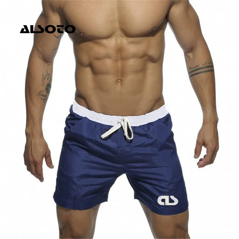 Модные летние мужские s доска для плавания короткие De Bain Homme пляжные шорты для плавания мужские быстросохнущие купальник для Серфинга плавки