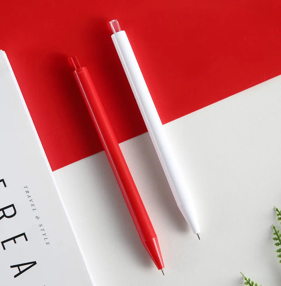 12PcsLot Xiaomi Radical Gel Pen Ballpoint Ball Point for School Offical Sign Signing Roll Rolling Pen Black Ink Roller Pens (6)