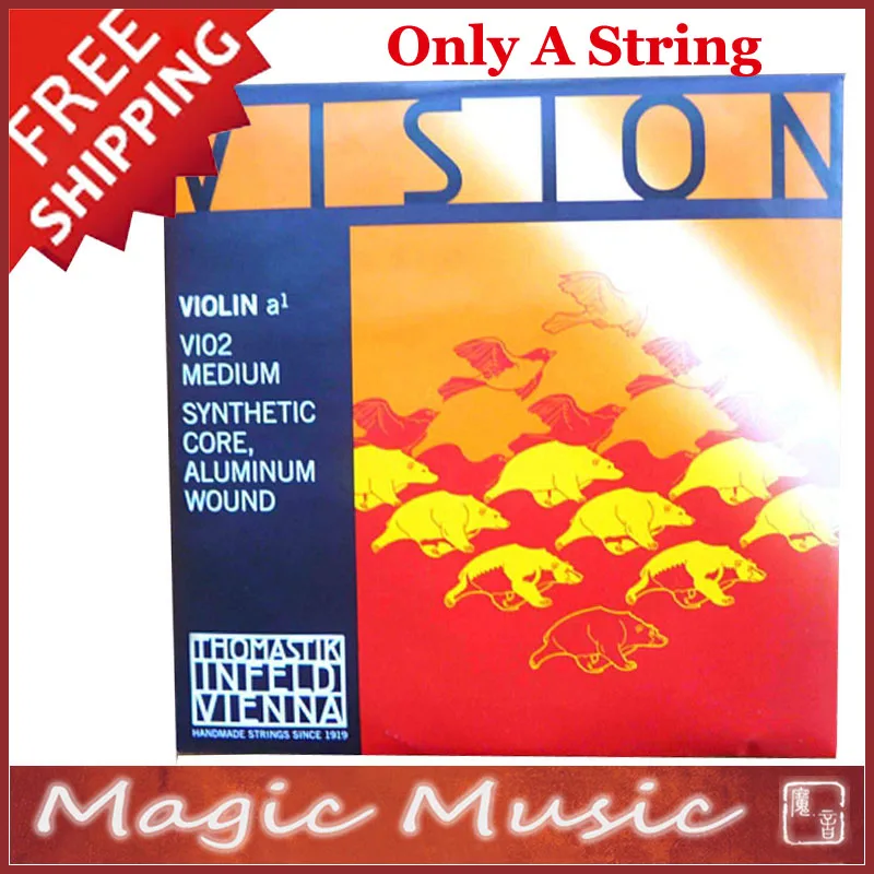 

Free shipping! Thomastik Vision VI02 Medium Violin A String 4/4, Made in Austria, Only A String Model VI02 1 Piece