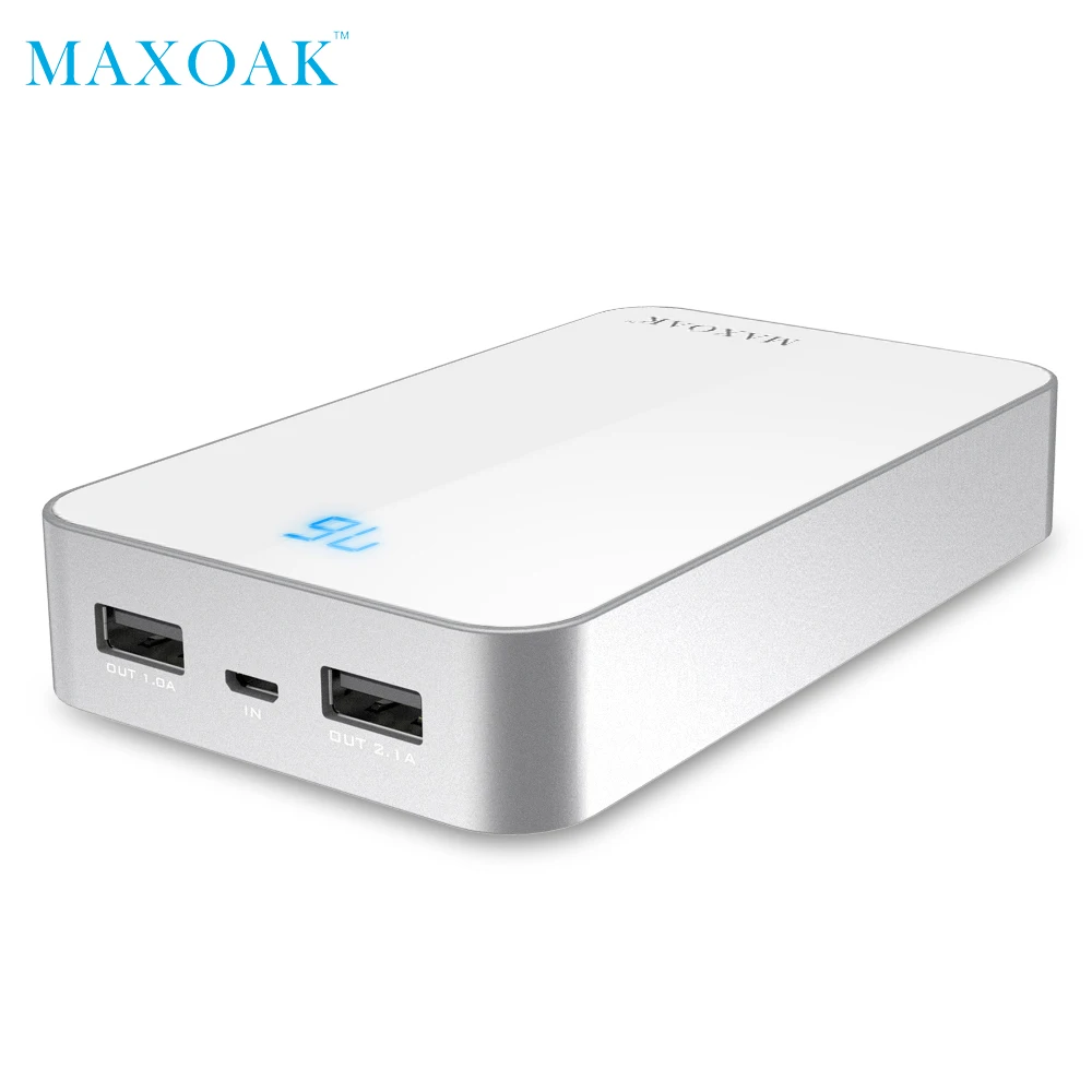 MAXOAK Dual USB Power bank Portable Mobile Phone Charger 13000mA Powerbank For Mobile Phone