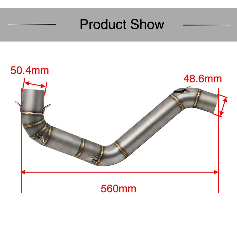 ZS заездов мотоциклетные выхлопных среднего трубы для KTM Duke 200 Duke 390 Нержавеющая сталь мотоцикл выхлопных Escape Системы