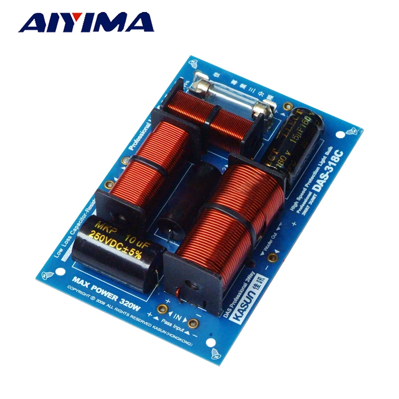 

AIYIMA Audio Speaker Frequency Divider 320W Fever HIFI Three-way Divider DIY Professional Crossover Filter