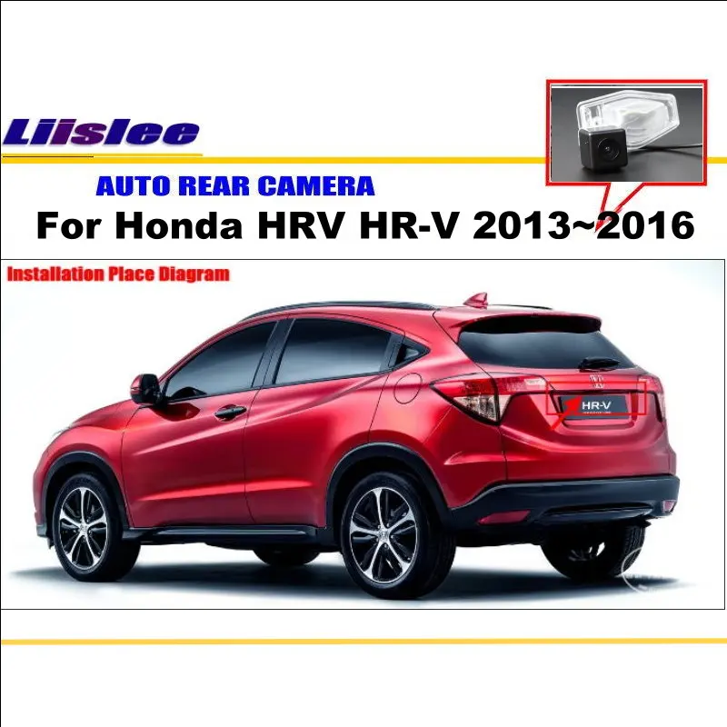 Liislee обратный Камера для Honda HRV HR-V 2013~ Номерные знаки для мотоциклов света oem/HD CCD Ночное видение/ сзади автомобиля Камера