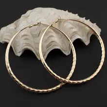 MANILAI, Модные женские ювелирные изделия, диаметр 50 мм, граненый сплав, круглые серьги-кольца, бижутерия, массивные серьги