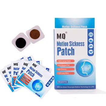 

MQ Motion Sickness Patch Relieve Carsickness Airsickness Seasickness Anti-nausea Fast Non Drowsy Long Effect Travel Partner