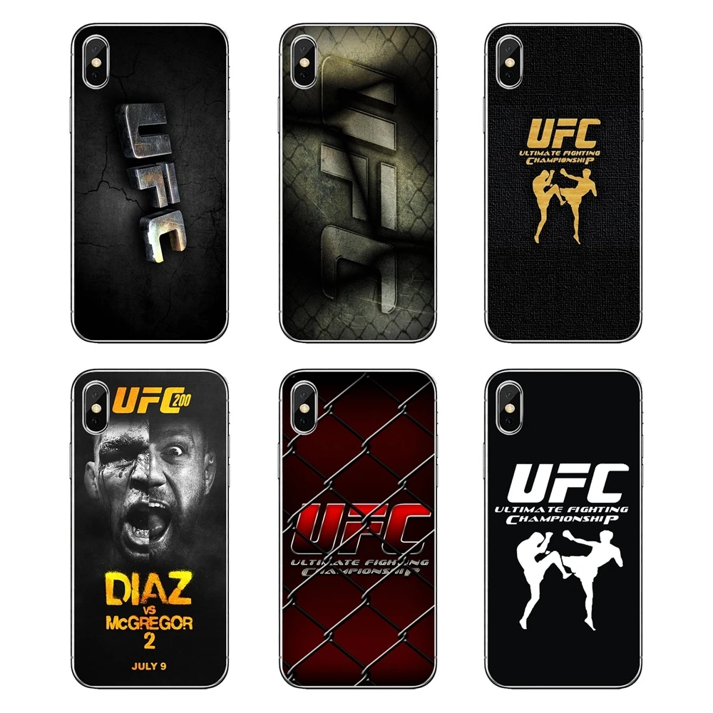 

For Huawei Honor 8 8C 8X 9 10 7A 7C Mate 10 20 Lite Pro P Smart Plus Transparent Soft Shell Covers Super UFC Boxer Fighter Logo