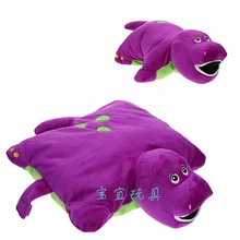 30 или 40 см Поющая Барни сложенная декоративная наволочка для подушки для офиса диван сиденье мягкая плюшевая милая игрушка дети спят Рождественский подарок