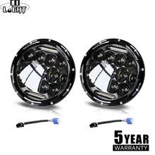 CO LIGHT 7 inch 75W Led Headlight High Low Beam 12V Led DRL H4 H13 Auto Headlamp for Jeep Wrangler Offroad 4x4 Hummer Lada 4x4 CO LIGHT 7 inch 75W Led Headlight High Low Beam 12V Led DRL H4 H13 Auto Headlamp for Jeep Wrangler Offroad 4x4 Hummer Lada 4x4