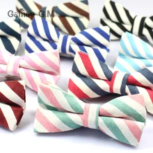 Для мужчин мода полосатый Боути Повседневное Галстуки Регулируемая Для мужчин S галстук-бабочка для свадьбы в английском стиле Стиль взрослых белье Галстуки