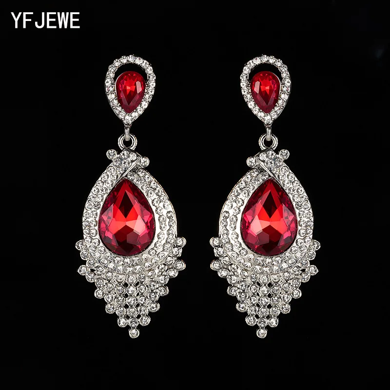 YFJEWE Hot Fashion Horse Eye Earrings Jewelry Latest Design Austrian Crystal Earrings Female Wedding Christmas Gifts E487