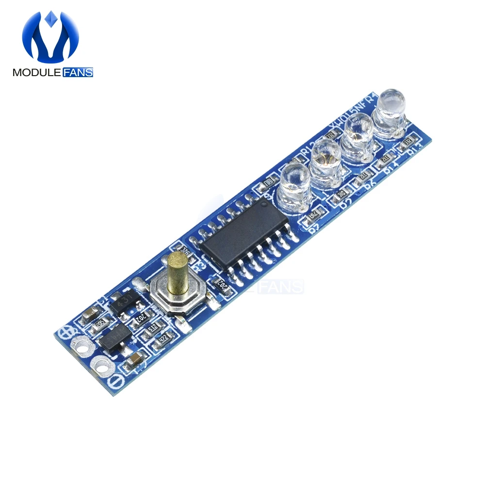 

1S 2S 3S 4S Lithium Battery Capacity Indicator LED Indicator Display Board Module Power Level For 18650 Lithium Battery DIY Kit